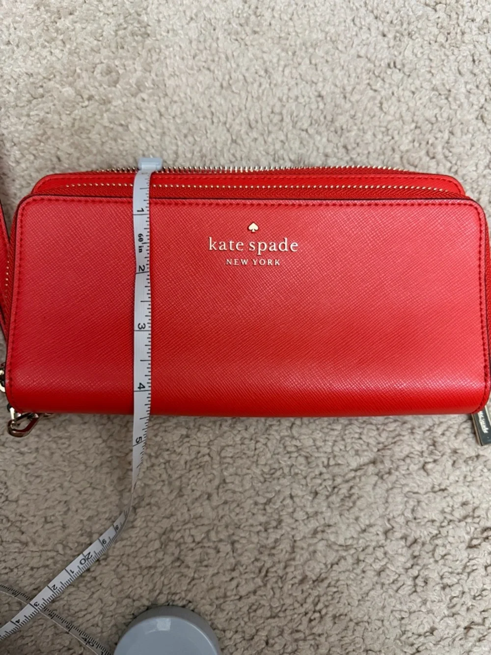 kate spade Red Zip-Around Leather Continental Wallet - Picture 5 of 5